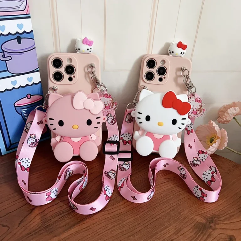| Wholesale Price at Gaffar India 3D Hello Kitty Wallet Case lanyard Phone case For Samsung Galaxy S20 S21 S22 S23 S24 S25 Edge Plus Ultra FE Note 8 9 10 20 Ultra