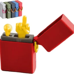 3D Printed Middle Finger Model, Funny Prank Gift for Birthday & Desk Decoration, Quit-Smoking Buddy Fake Lighter Surprise Toy