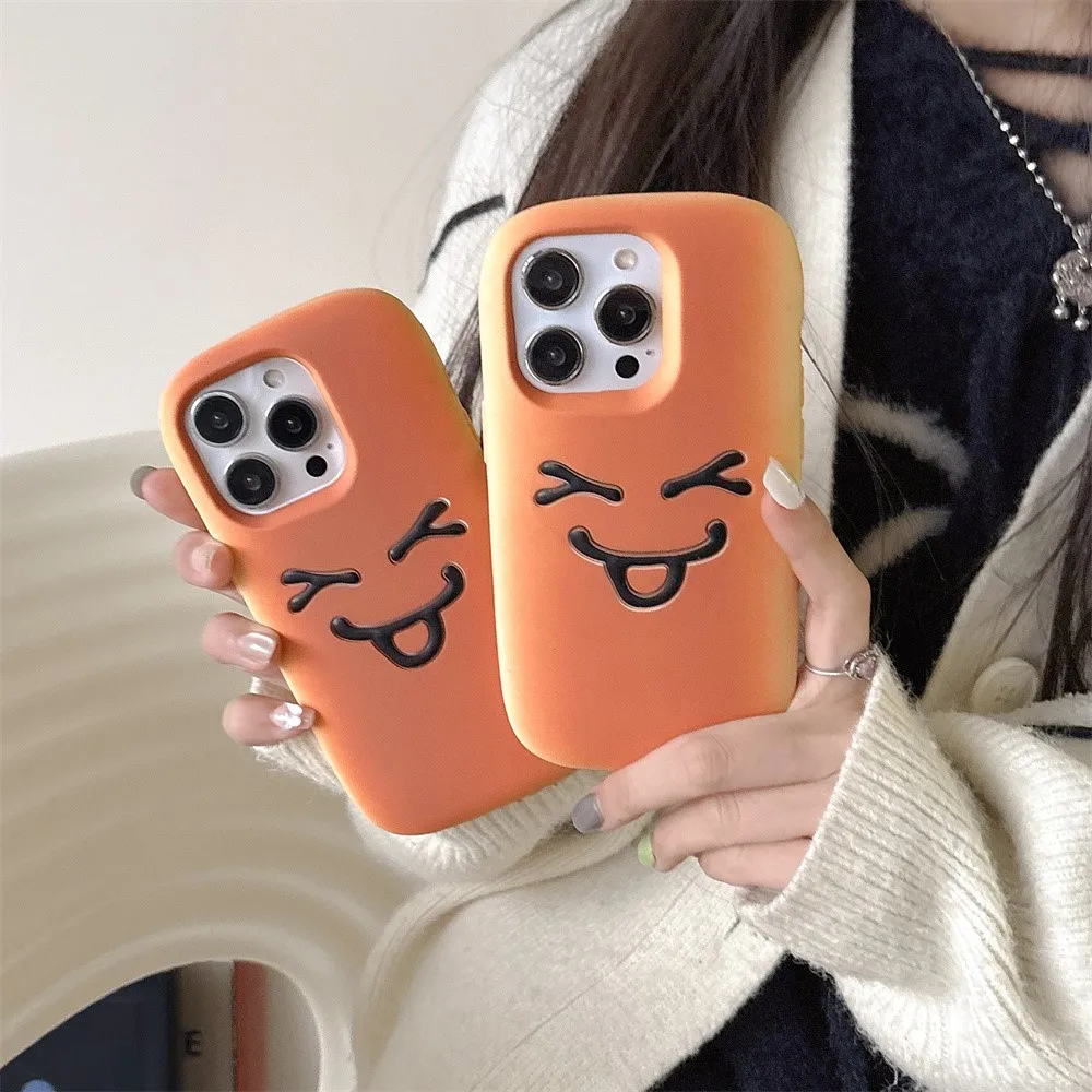Kawaii Cartoon Bread Soft Silicone Phone Case For iphone 16 Pro Max 15 14 Plus 13 12 Pro Max 11 Back Cover