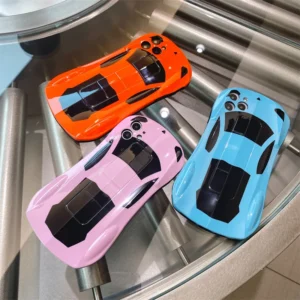 Armored Luxury Super Car Soft TPU Painted Shockproof Phone Case For IPhone 15 13 12 Mini 11 14 Pro Max Plus Bumper Back Cover