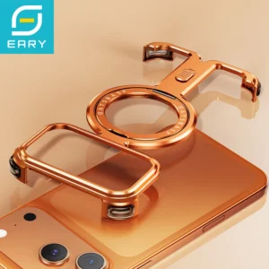 Eary Magnetic Case for iPhone 17 Pro Max With 360°Rotating Ring Kickstand Magsafe Wireless Charging Shell Shockproof Phone Cover
