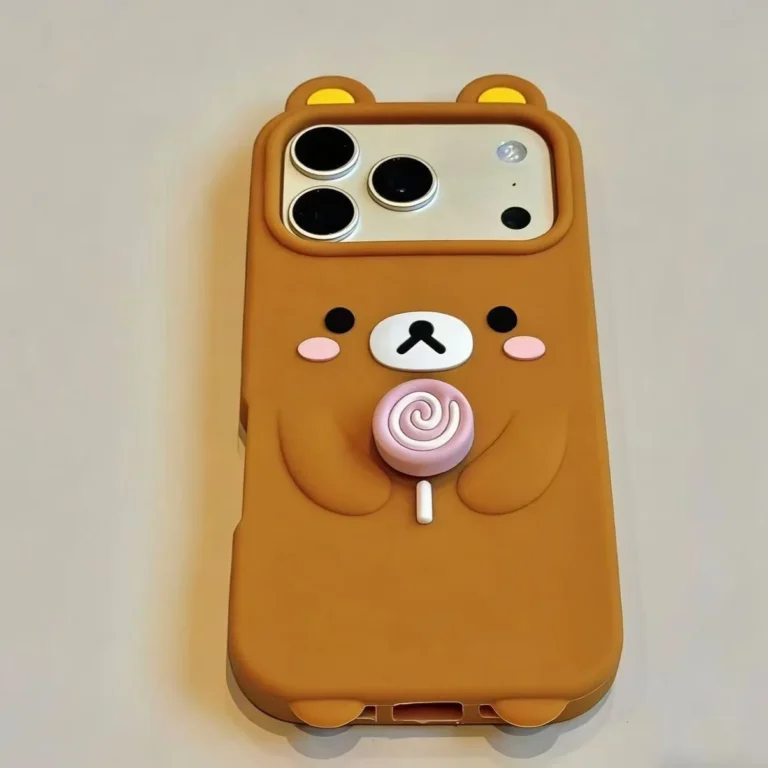 Ins Newest Rilakkuma Bear Cartoon Phone Case For iPhone 17 16 15 14 13 12 Pro Max 17promax 16promax Silicone Cover