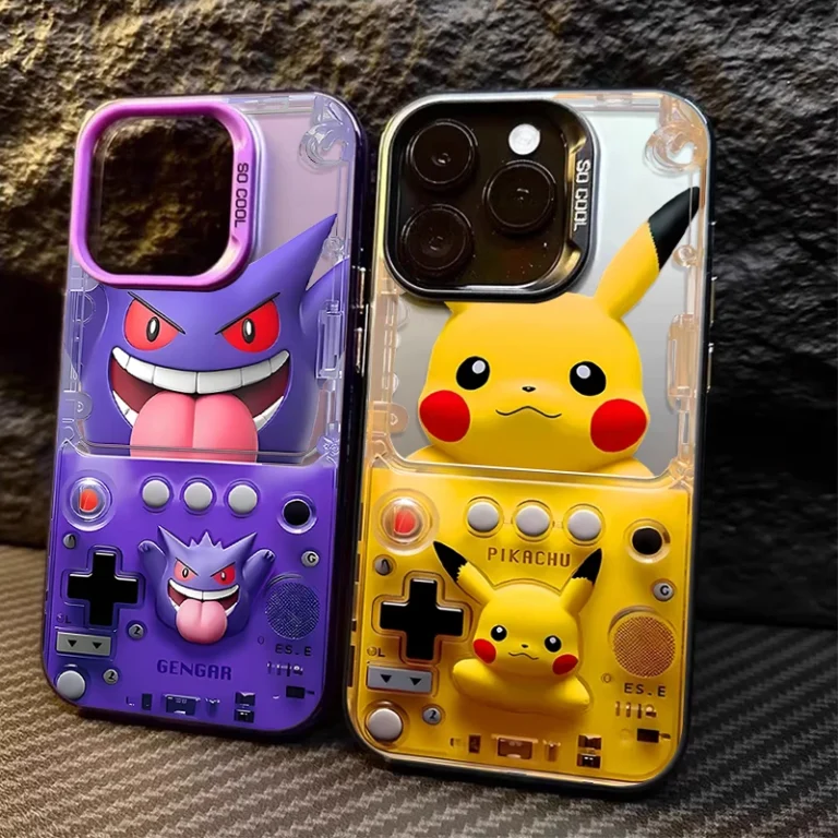 | Wholesale Price at Gaffar India Pikachu P-Pokemon Gengar Hard Phone Case for iPhone 17 Air 16 15 11 12 14 13 Pro Max XS X XR Plus 8 7 SE 2020 Shockproof Cover
