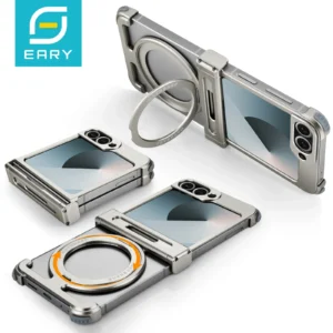 Eary for Samsung Galaxy Z Flip 7 6 Case for MagSafe 360°Rotatable Magnetic Kickstand Ultra-Thin Shockproof Protective 7 6 Cover