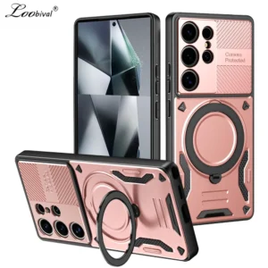 for Magsafe Rotating Bracket Case for Samsung Galaxy S26 S25 Ultra S24 S23 Plus S22 S21 FE A55 A56 A16 A54 Magnetic Stand Cover