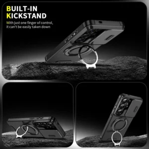 For Samsung Galaxy S26 Ultra 5G Case Shockproof Armor Magnetic Ring Cover For Galaxy S26Ultra For Magsafe Wireless Charge Funda