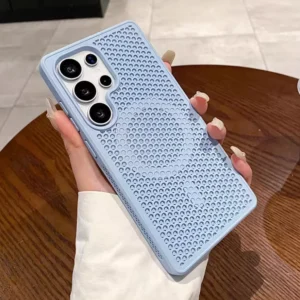 Magnetic For Magsafe Cooling Breathable Shell Case For Samsung S25 S24 S23 Ultra S22 Plus Shockproof Heat Dissipation Cover Case