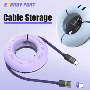 MOSHOU 240W Magnetic Data Cable Storage Magnetic Plug Charger Organizer Cable Management for Samsung Iphone Xiaomi