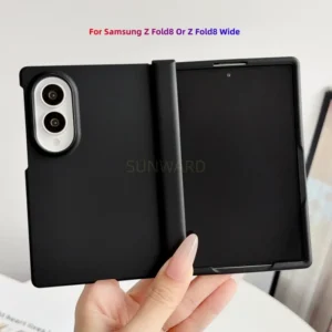 Luxury Fully Wrapped Hinge Protective Skin Feel Phone Case For Samsung Galaxy Z Fold 8 Ultra Wide Z Fold7 6 5 4 3 Matte Cover