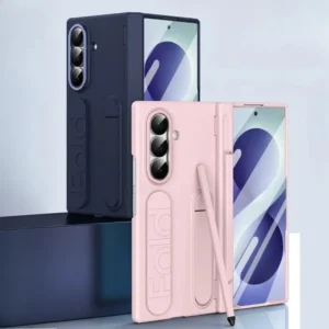 For Samsung Galaxy Z Fold 8 Ultra Z Fold 7 6 5 4 3 Hinge Protection Case With S Pen Pen Slot Screen Protector Wristband Holder