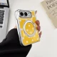 360 Rotating Magnetic Stand Dot Leather Case for iPhone Ultra 18 Fold Wide Hinge Protection‌ Shockproof for Magsafe Cover 1