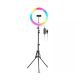 Digitek® 14 Inch Multi-Color Led Ring Light With 5Ft Stand And Smartphone Mount, USB Support – Professional Lighting Solution For Photography, Video, Youtube And Content Creation